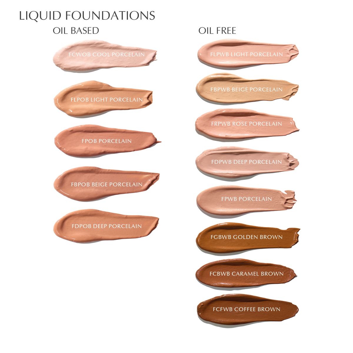 OIL BASE FOUNDATION - BEIGE PORCELAIN - FBPOB